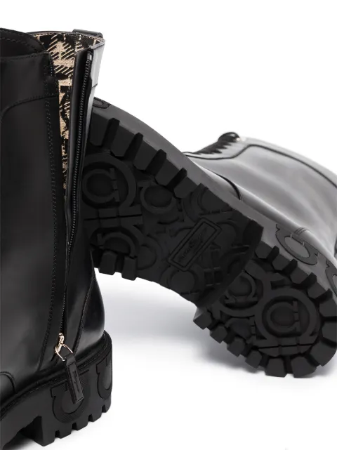 salvatore ferragamo combat boots