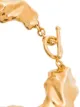 Sterling King Bracciale Molten placcato oro