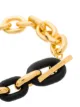 Paco Rabanne leather trim chain necklace