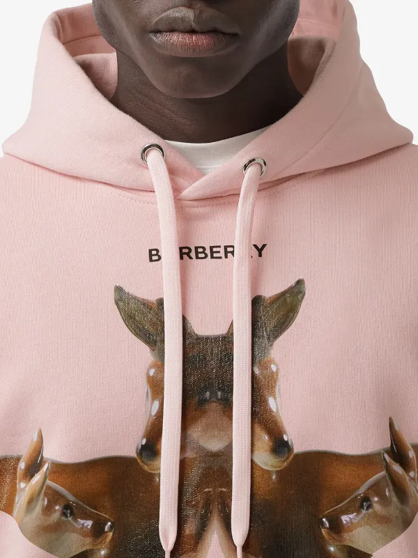 pink burberry hoodie
