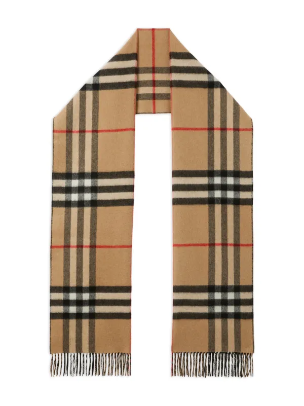 Burberry カシミア チェック スカーフ 通販 FARFETCH