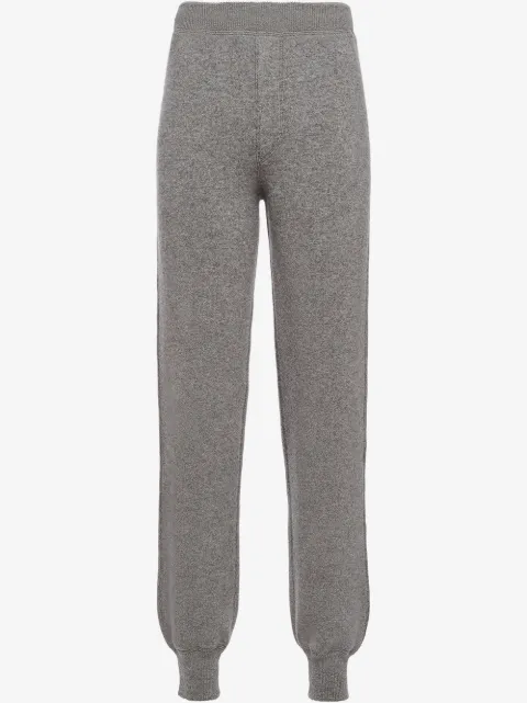 Prada tapered fleece trousers