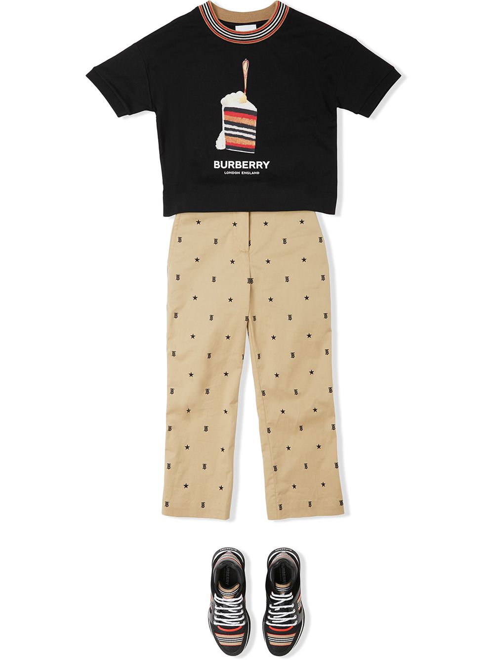 Shop Burberry Kids Cake print T-shirt with Express Delivery - FARFETCH