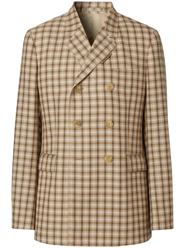 burberry check blazer