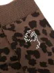 GANNI calcetines largos con estampado de leopardo