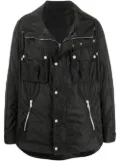 Balmain zip-front drawstring jacket - Black