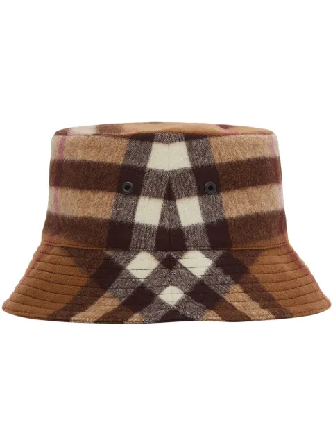 burberry pattern bucket hat