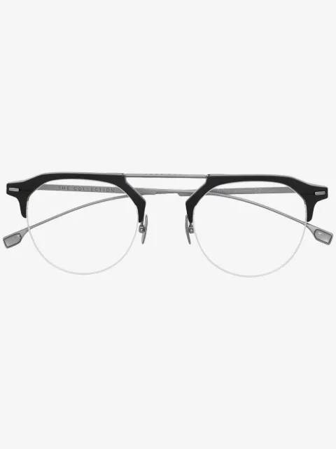 BOSS geometric-frame glasses