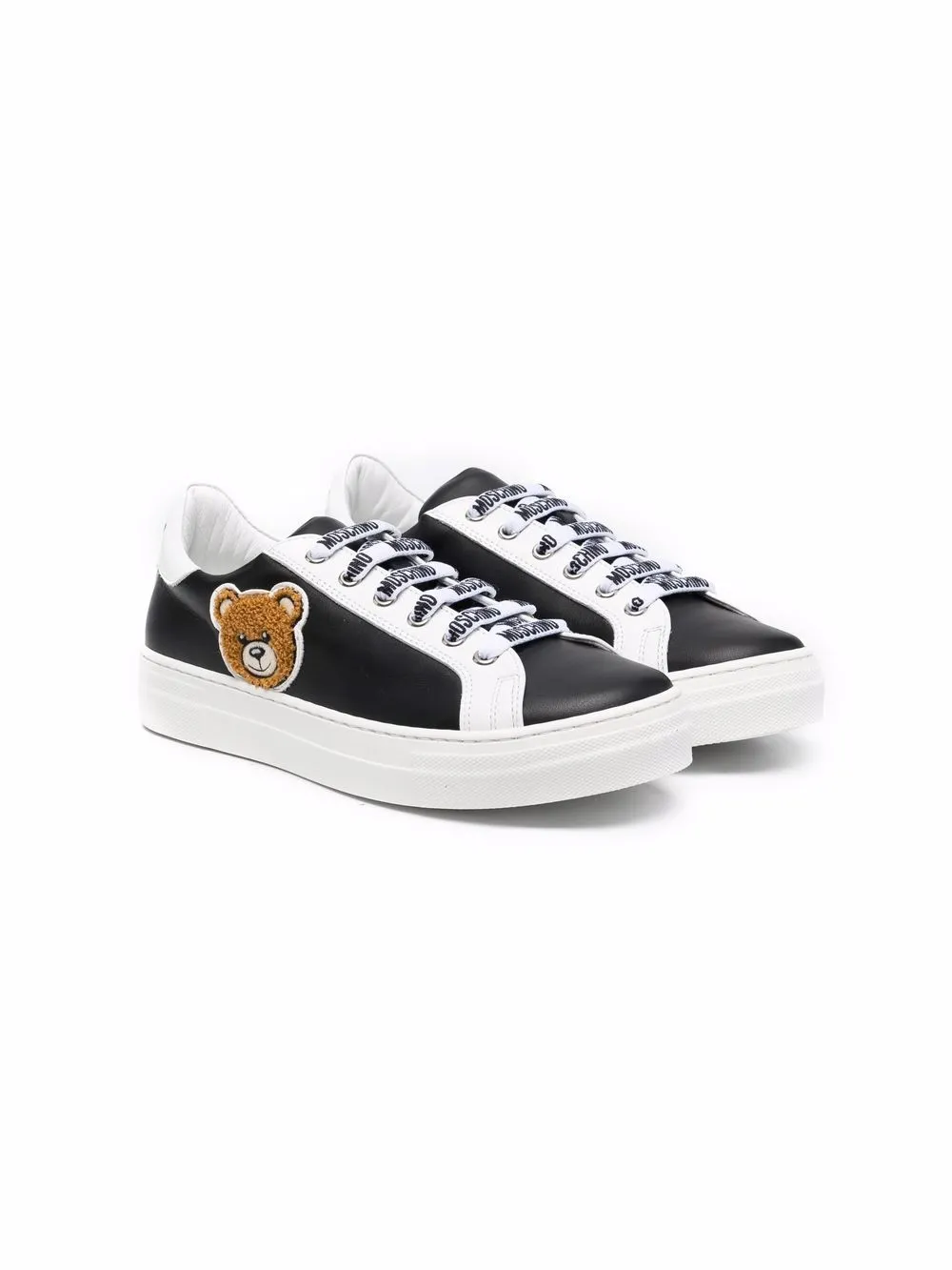 фото Moschino kids кроссовки с нашивкой teddy bear