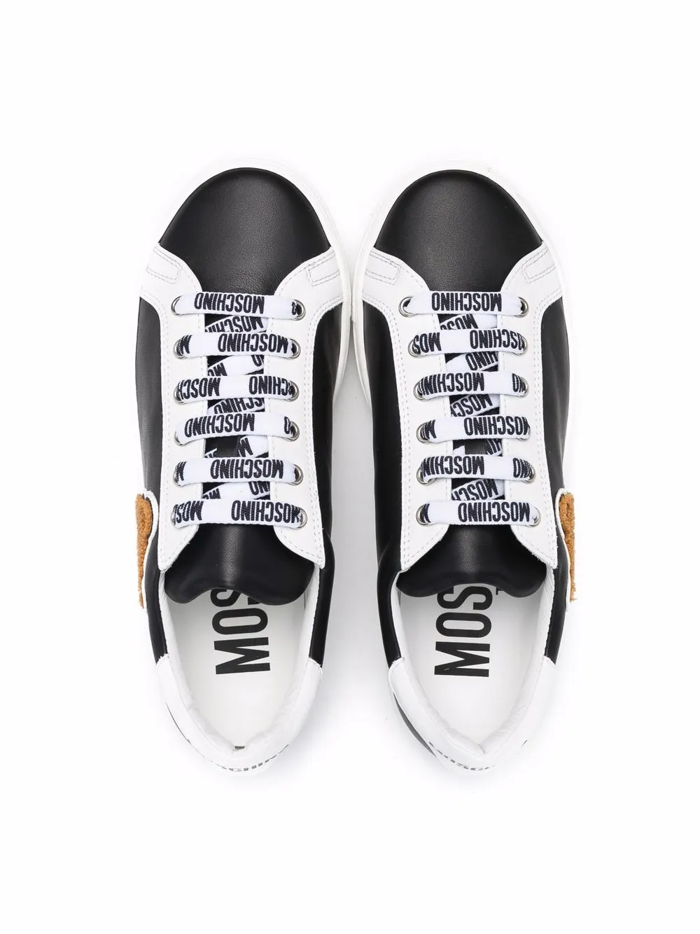 фото Moschino kids кроссовки с нашивкой teddy bear