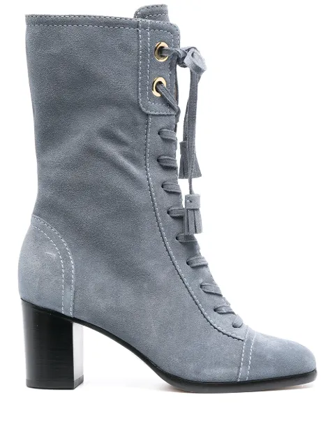 Alberta Ferretti 65mm lace-up boots