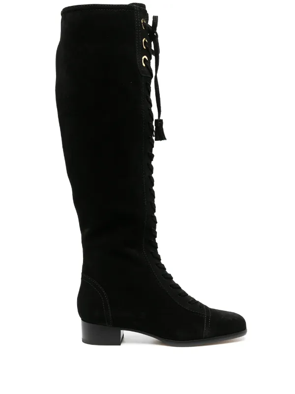 white tassel boots
