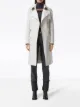 Burberry gabardine panel cashmere trench coat