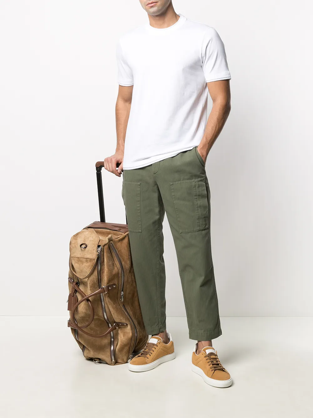 Image 2 of Brunello Cucinelli crew-neck fitted T-shirt