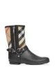 Imagem 2 de Burberry Galocha com detalhe de alça e recorte xadrez