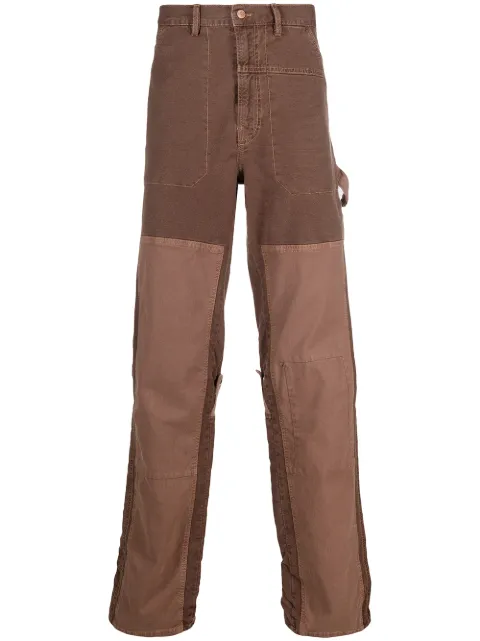 Diesel D-Franky patchwork straight-leg jeans