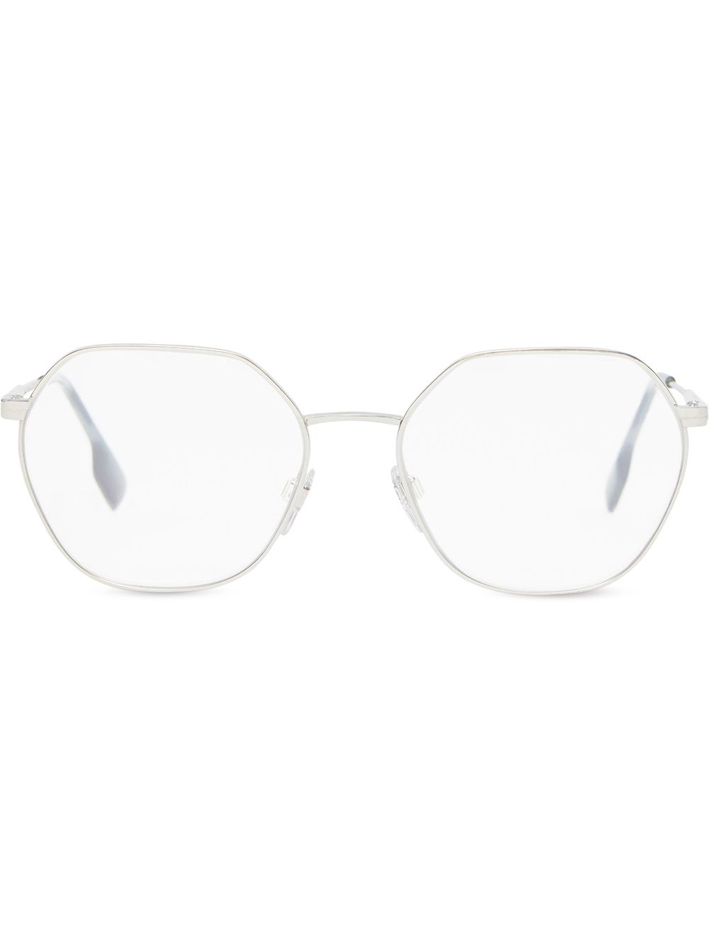 фото Burberry geometric-frame clear-lens glasses