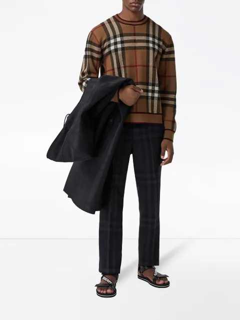 burberry check jumper