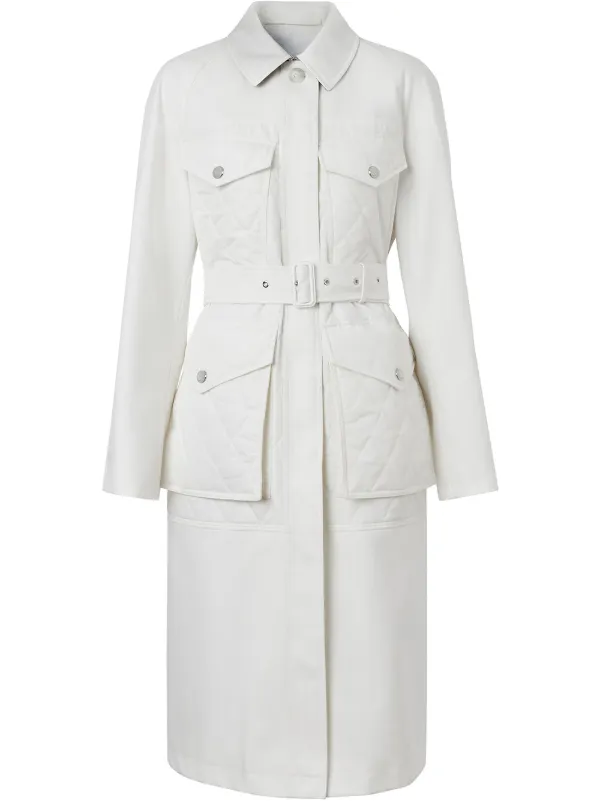burberry white coat