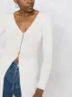 Sandro Paris Cardigan longo de tricô canelado