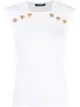 Image 1 of Balmain button-detail tank top