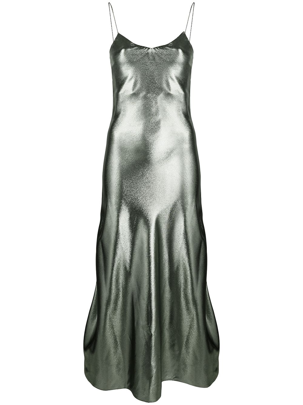 фото Blazé milano платье-комбинация с эффектом металлик
