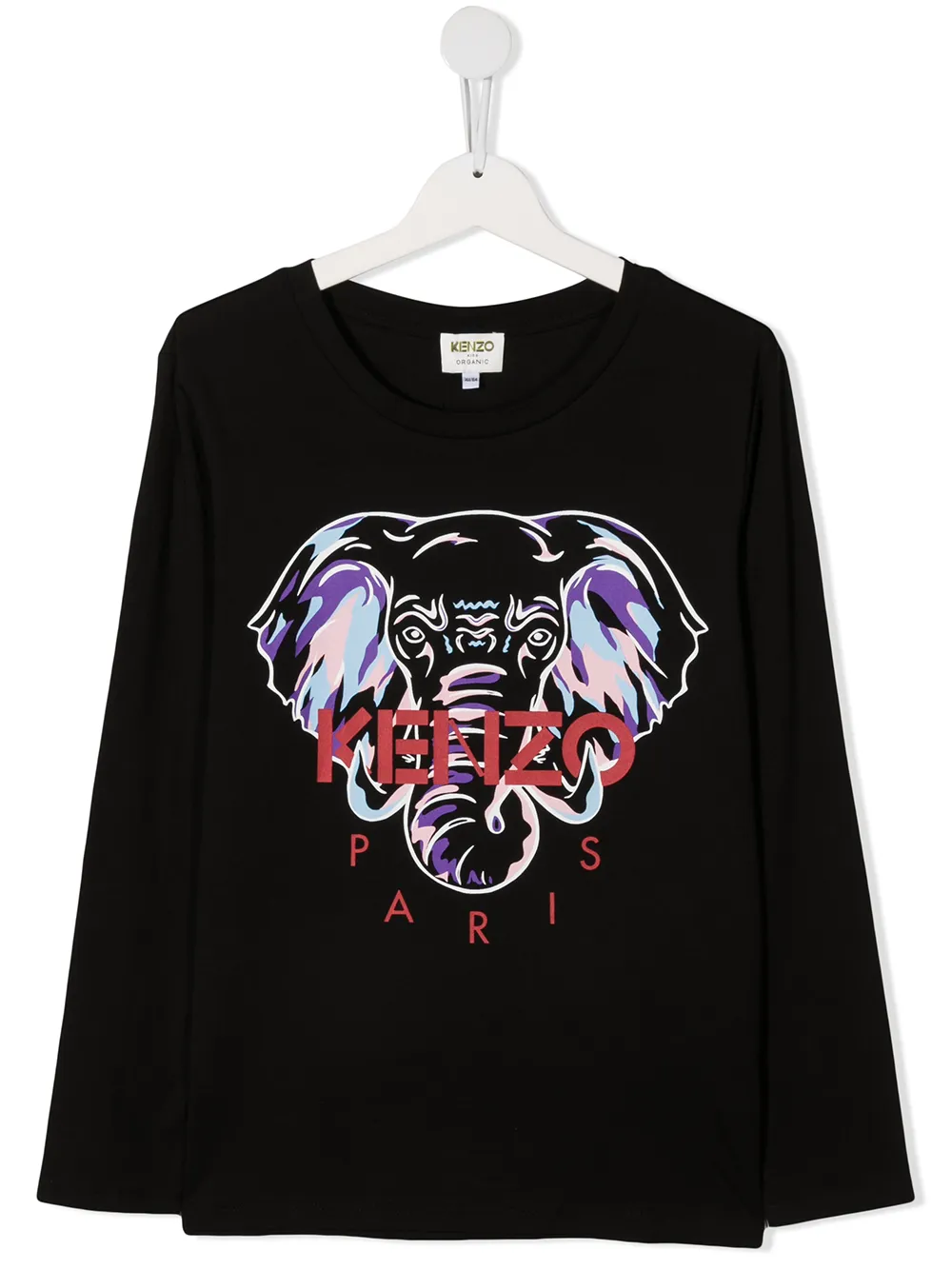 фото Kenzo kids футболка с длинными рукавами и принтом