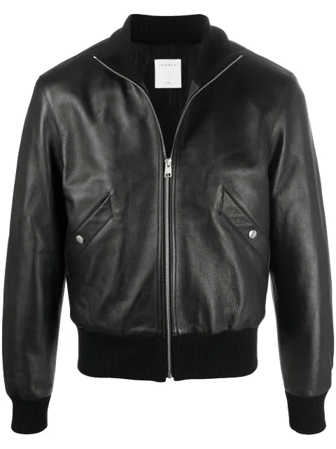 sandro white leather jacket