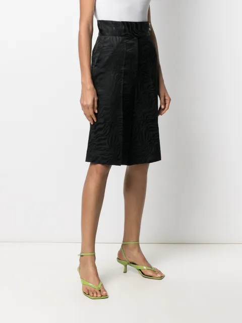 tibi python faux leather pencil skirt