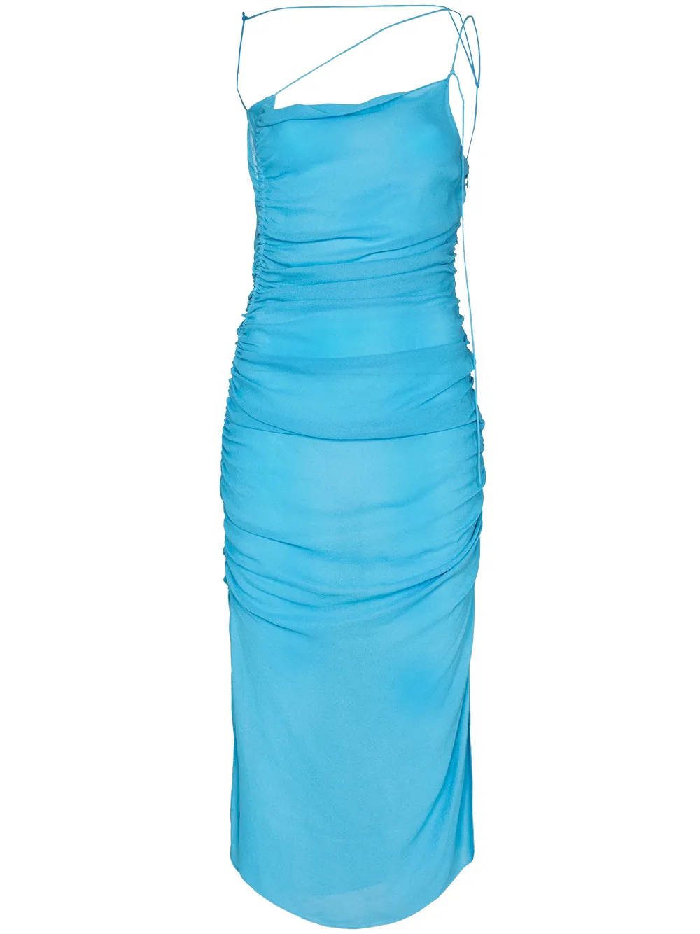 Supriya Lele платье миди с драпировкой и воротником-хомутом