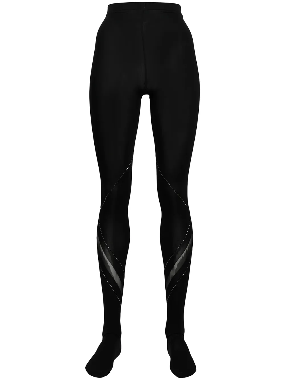 Click to view more detailed imagery on our partner's website Wolford Avery Crystal Embellished Tights In Black