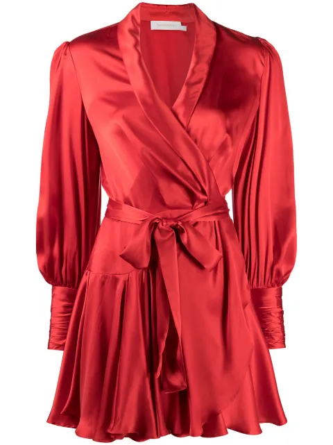 Zimmermann Silk Wrap Mini dress 