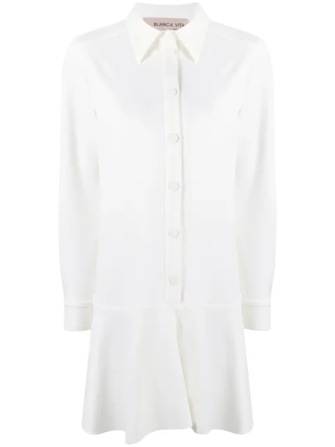 Blanca Vita dropped-waist shirt dress