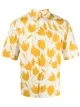 Image 1 of Sandro Paris tulip-print short-sleeved shirt