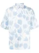 Image 1 of Sandro Paris tulip-print short-sleeved shirt
