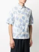 Sandro Paris tulip-print short-sleeved shirt