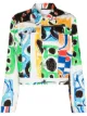 Image 1 of Charles Jeffrey Loverboy graphic-print denim jacket