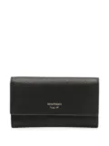Emporio Armani embossed logo pebbled-effect wallet - Black
