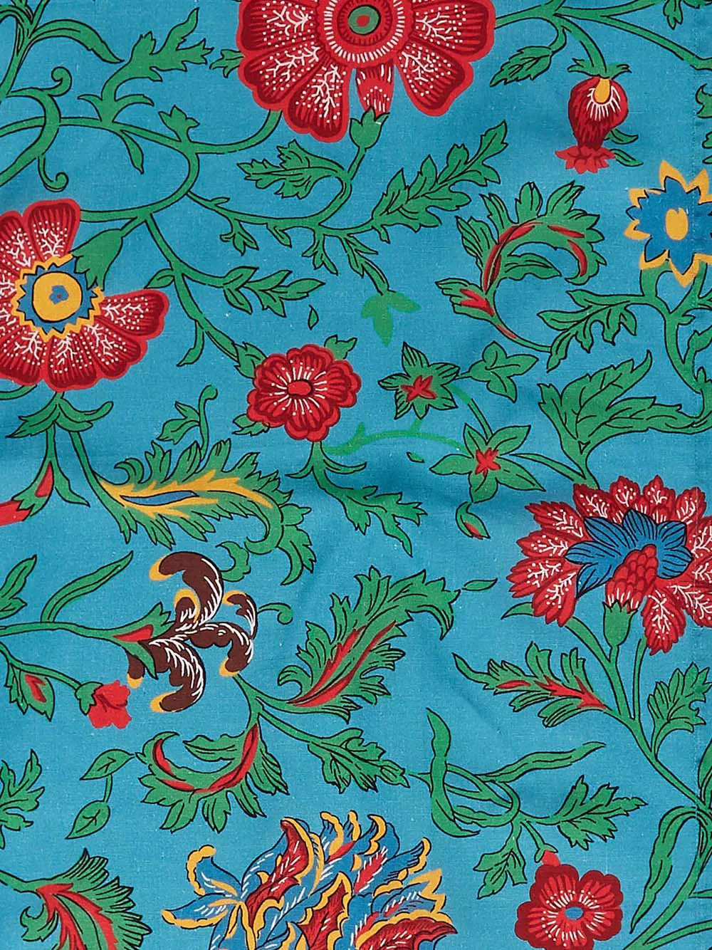  La Doublej Dragonflower-print Linen Runner - Blue 