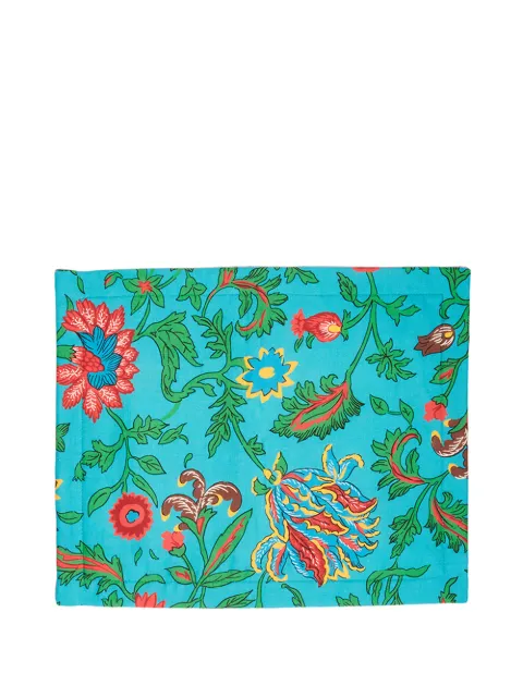 La DoubleJ Dragon Flower-print placemat set