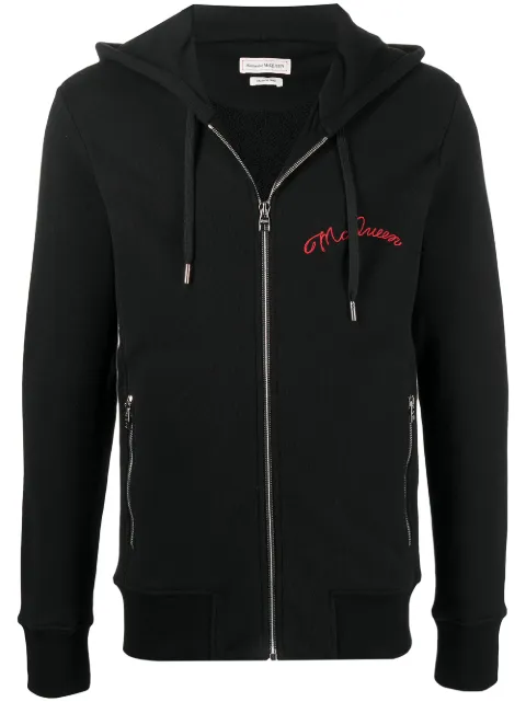 Alexander McQueen Kapuzenjacke mit Logo-Stickerei