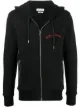 Image 1 of Alexander McQueen embroidered logo zip-up hoodie