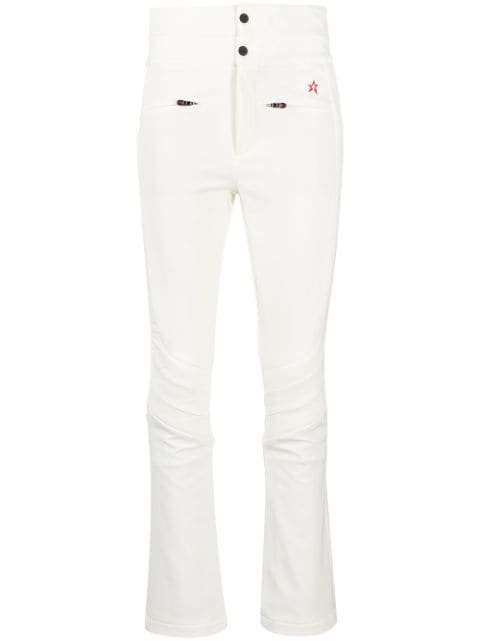 Perfect Moment logo-embroidered flared trousers