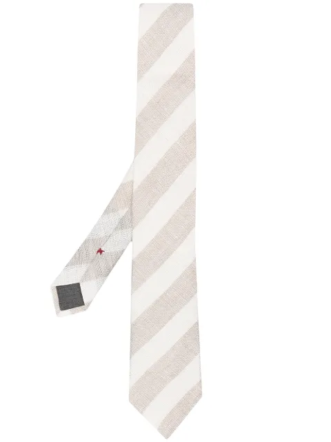 Brunello Cucinelli stripe-pattern pointed tie