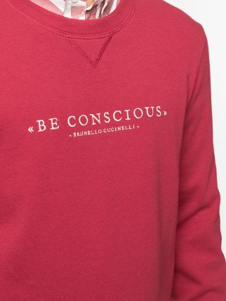 Be Conscious crew neck sweatshirt展示图