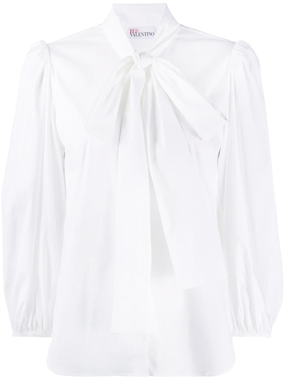 RED Valentino pussy-bow puff-sleeve Blouse - Farfetch