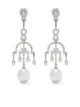 Image 1 of Yoko London x Ramadan 18kt white gold Mayfair South Sea pearl and diamond drop earrings