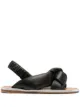 Image 1 of Miu Miu knot-detail flat sandals