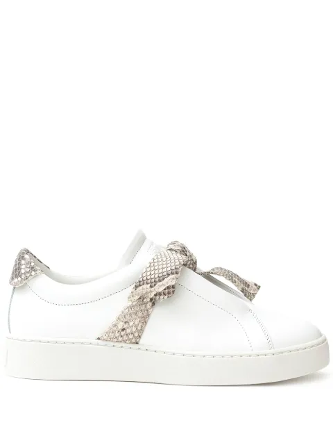 Alexandre Birman Jungle snake-trimmed sneakers