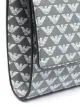 Emporio Armani logo print continental chain wallet